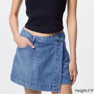 Uniqlo Blue Denim Skirt